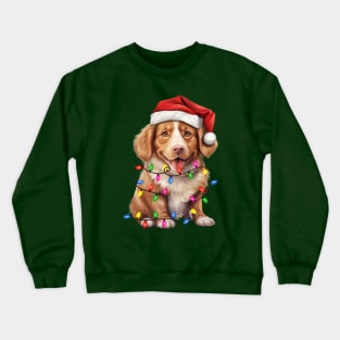 Christmas Dog Nova Scotia Duck Tolling Retriever Crewneck Sweatshirt